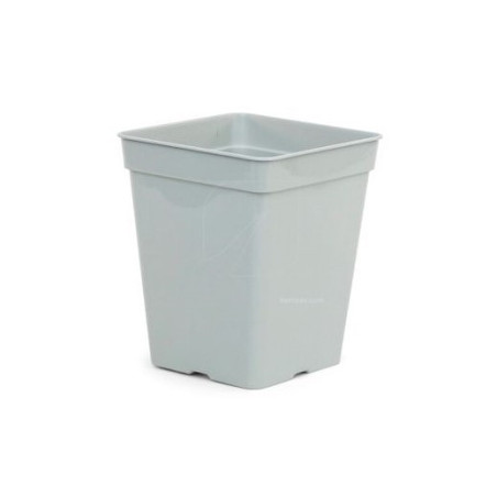 Maceta cuadrada blanca