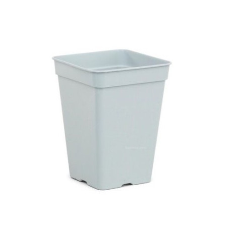 Maceta cuadrada blanca