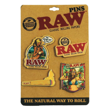 Raw Pins 4 Diseños