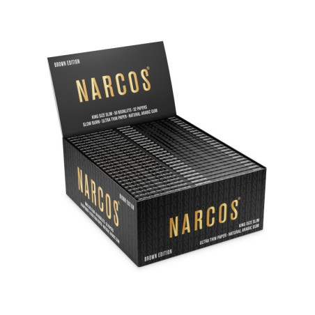 Papel de fumar Narcos King Size Slim Marrón