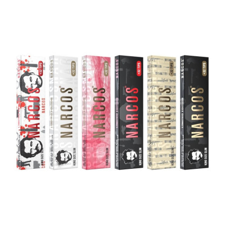 Papel de fumar Narcos King Size Slim + Tips Edicion Limitada