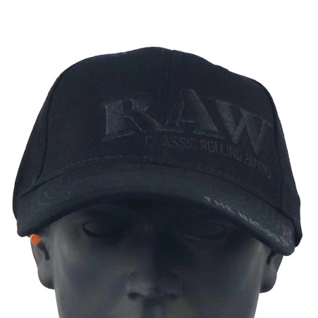 Gorra Logo + Poker RAW Black (Visera Redonda)