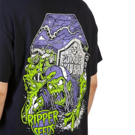 Camiseta Zombie Kush Ripper Seeds Negra
