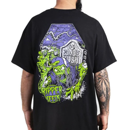 Camiseta Zombie Kush Ripper Seeds Negra
