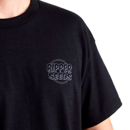 Camiseta Logo Blanco Ripper Seeds Negra
