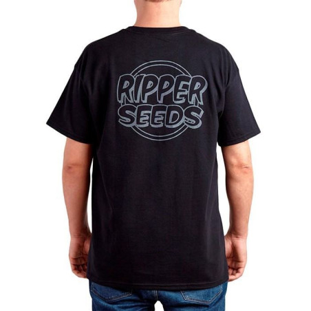Camiseta Logo Blanco Ripper Seeds Negra