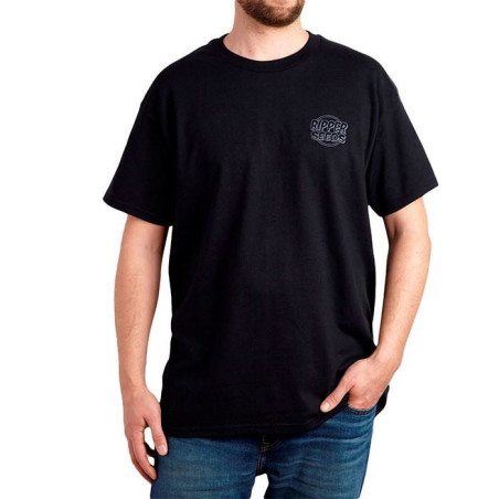 Camiseta Logo Blanco Ripper Seeds Negra